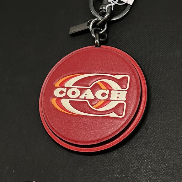Coach Key Fob In colorblock Signature canvas with coach Stamp ce673 - Picture 3 of 7
